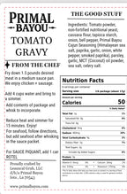 Primal Bayou Tomato Gravy